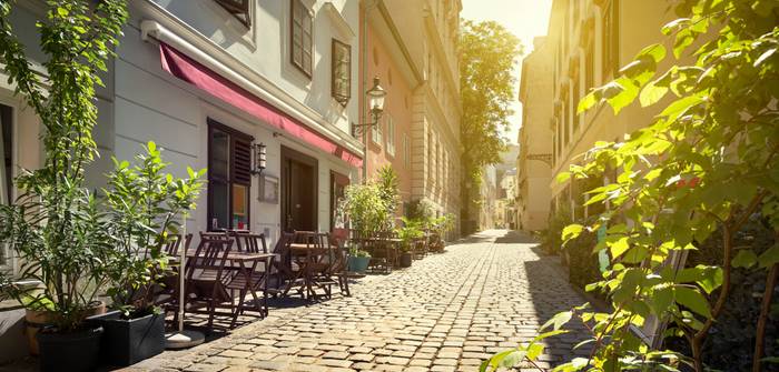 Gasse in Spittelberg, Wien, Altstadt  Österreich (Foto: AdobeStock - mRGB)