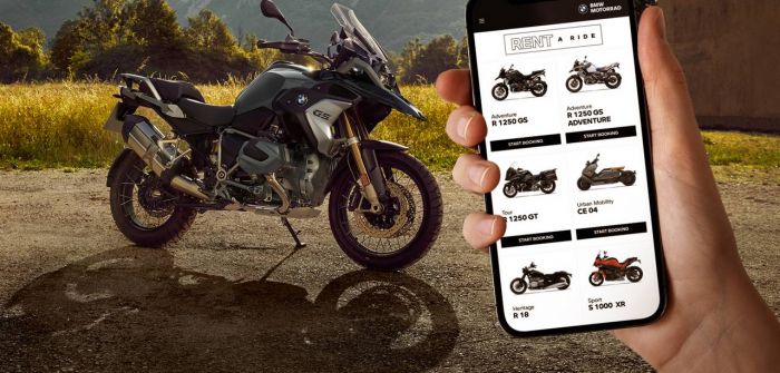 BMW Motorrad hebt Motorraderlebnisse mit Mietplattform (Foto: BMW Group)