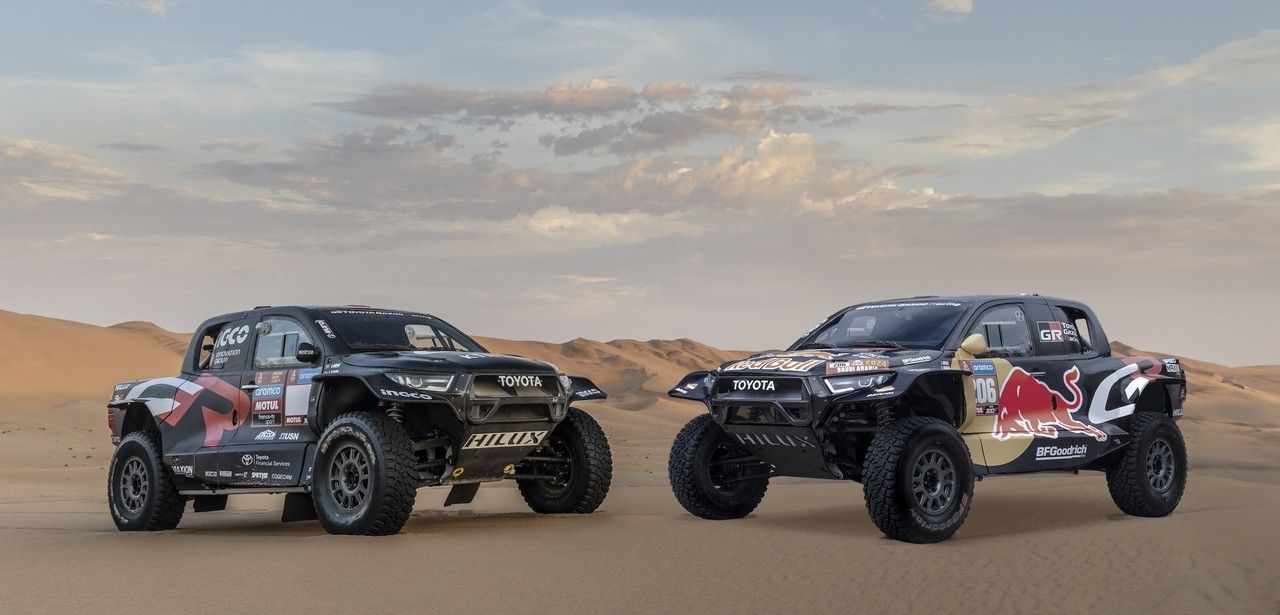 Toyota Gazoo Racing mit vielfältigem Fahreraufgebot zur Rallye Dakar 2024 Toyota Gazoo Racing startet mit starkem Team zur Rallye Dakar (Foto: Toyota)