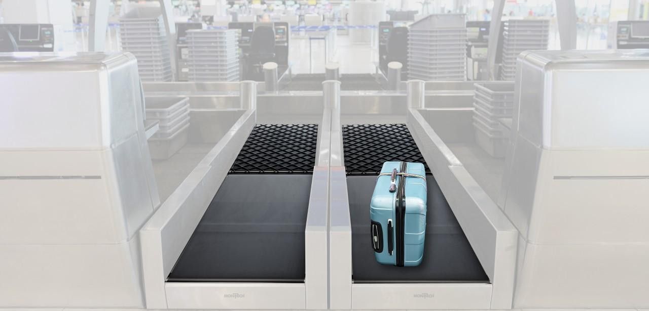 Schnelle und sichere Fertigungsprozesse am Flughafen mit TB40 und RB40 Effizienter Bag-Drop-Prozess und erhöhter Komfort am (Foto: MONTECH AG)