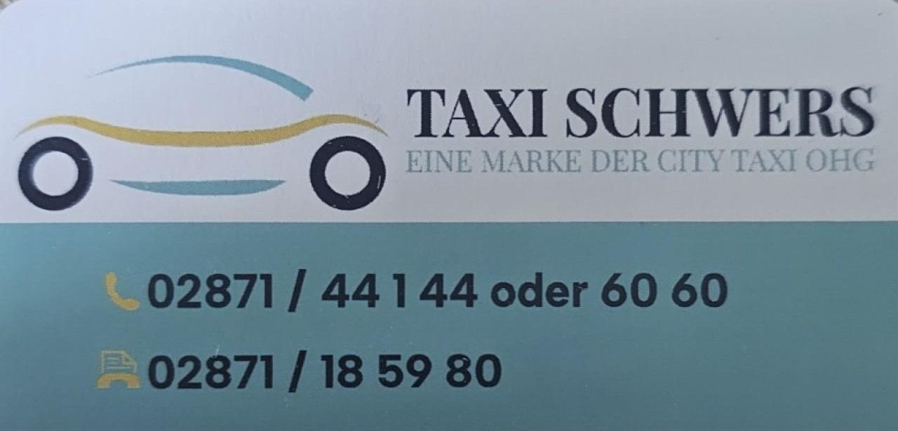 City Taxi OHG übernimmt ab 1. Juni Taxi Schwers (Foto: Homepage Taxi Schwers)