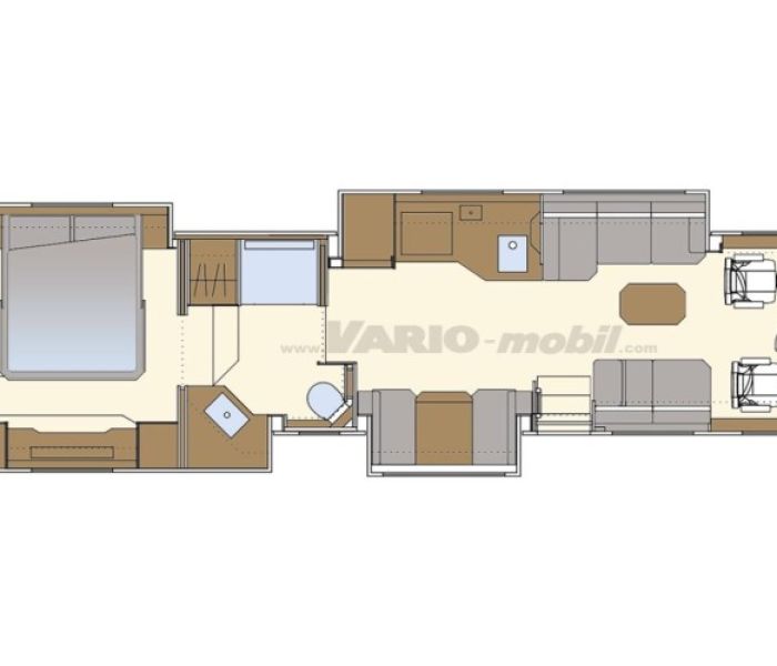 Grundriss High-End-Reisemobil .  VARIO Perfect ASSOLUTOKompromisslos (Foto: www.vario-mobil.com)